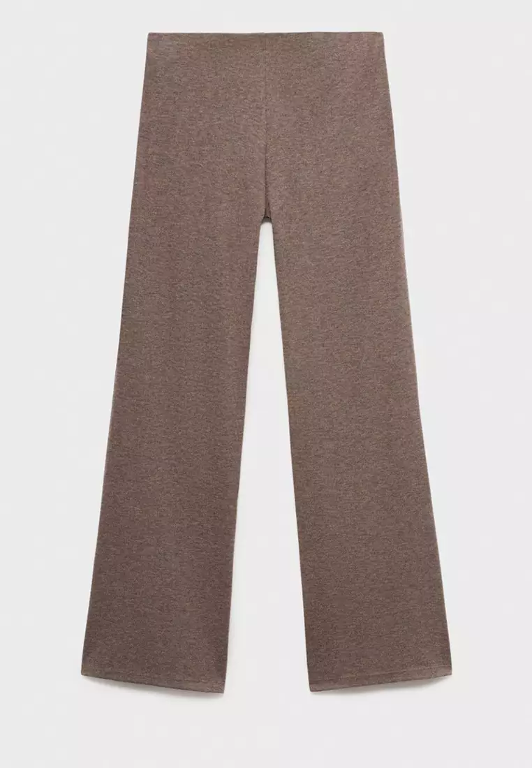 Knitted Trousers With Elastic Waistband