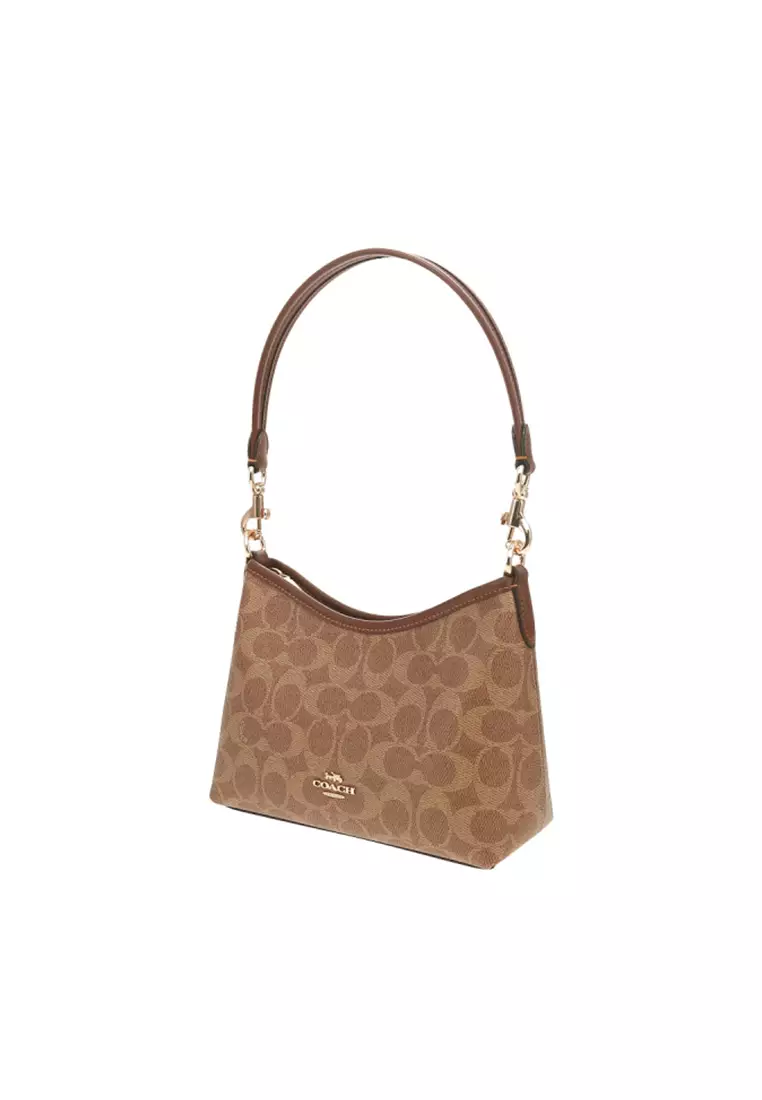 COACH Laurel Small Shoulder Bag In Signature Canvas CBH15 2026