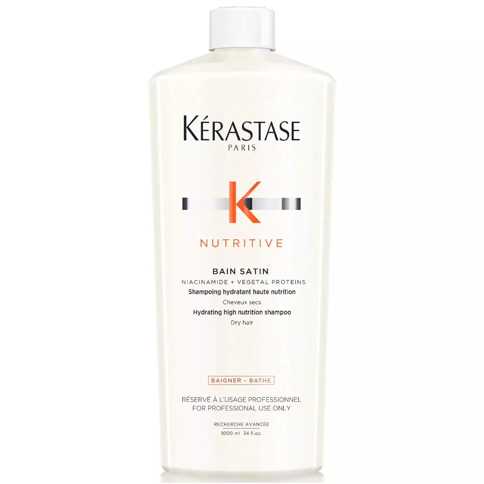 Kerastase Nutritive Bain Satin Exceptional Nutrition Shampoo 1000ml (With Pump)