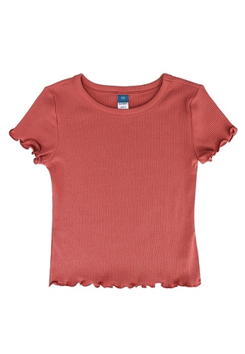 Old Navy pink Solid Rib Tee E6A73KABADD54AGS_1