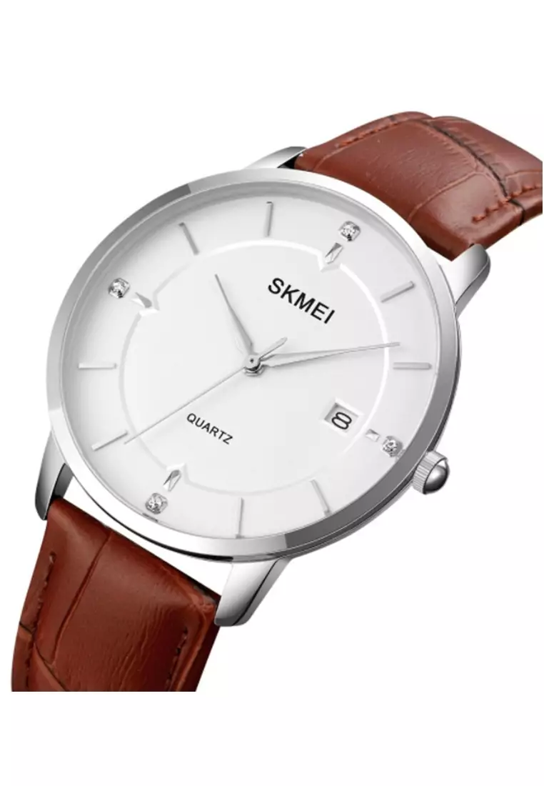 Jam Tangan Analog Pria Waterproof Strap Tali Material Leather BL11 ORIGINAL