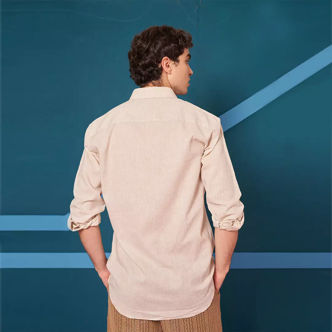 Ethan White - Casual Meccape Linen Slim Fit
