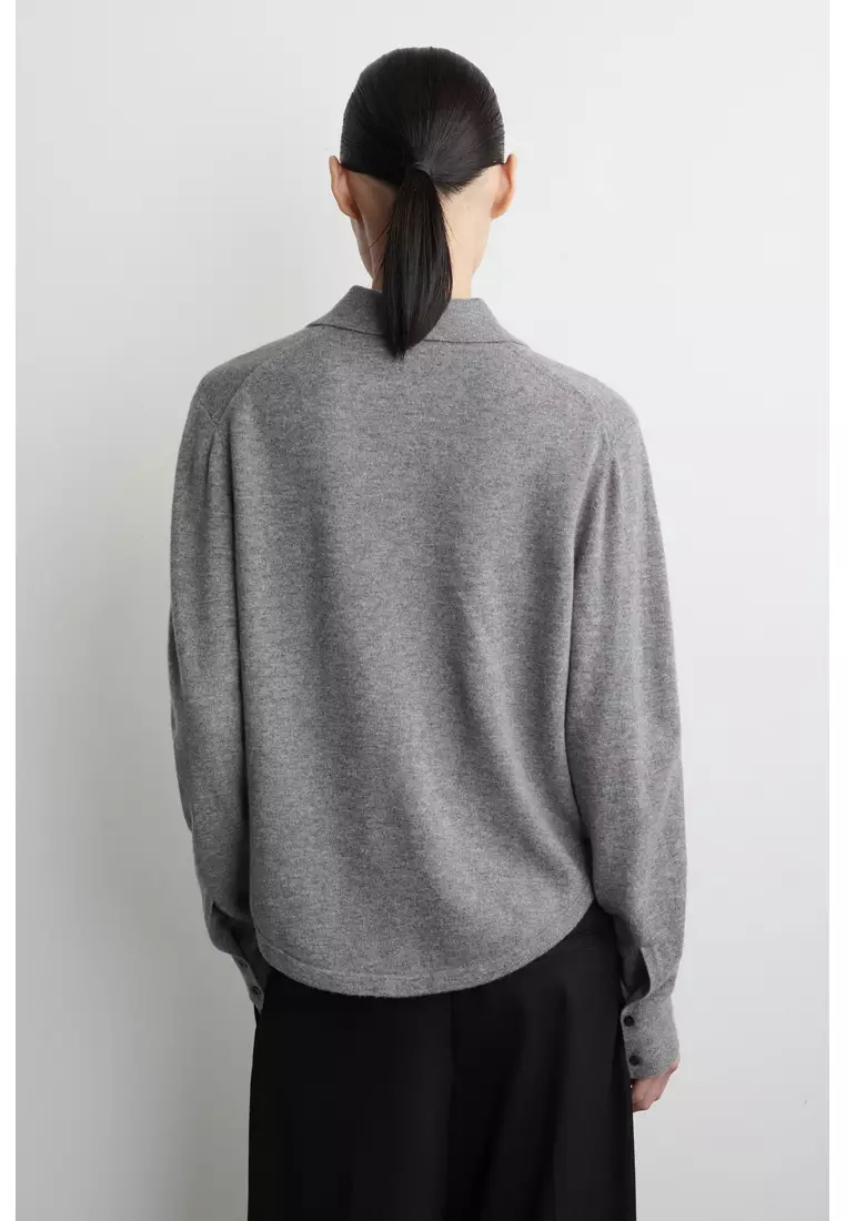 KNITTED MERINO WOOL SHIRT