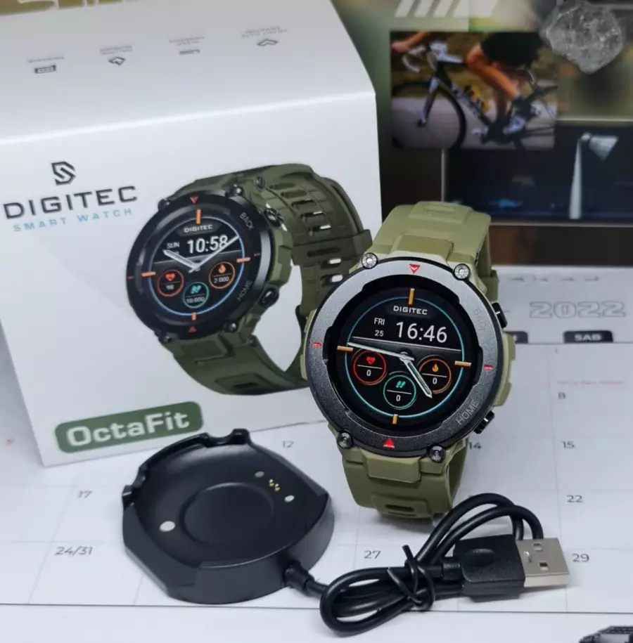 DIGITEC OctaFit SMARTWATCH - Jam Tangan Unisex ORIGINAL