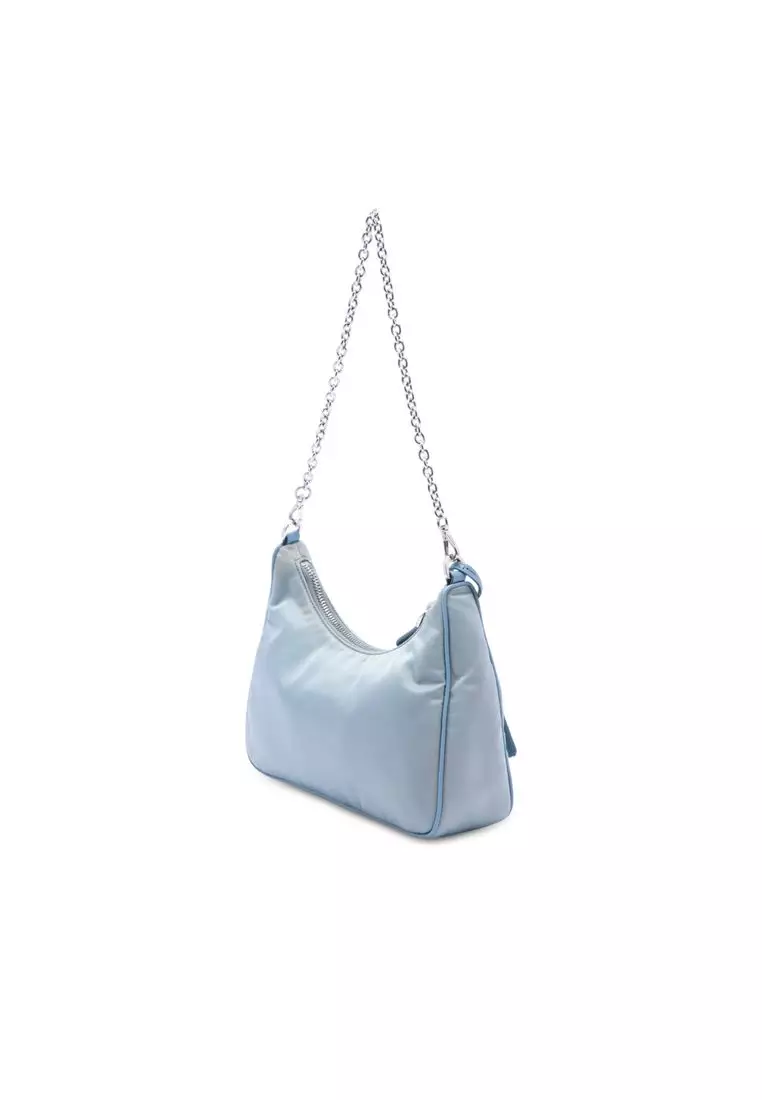 Pre-Loved Prada Saffiano Trimmed Tessuto Re Edition 2005 Satchel