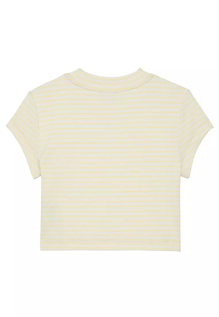 Slim Ribbed Stripe T-Shirt - Calvin Klein Jeans