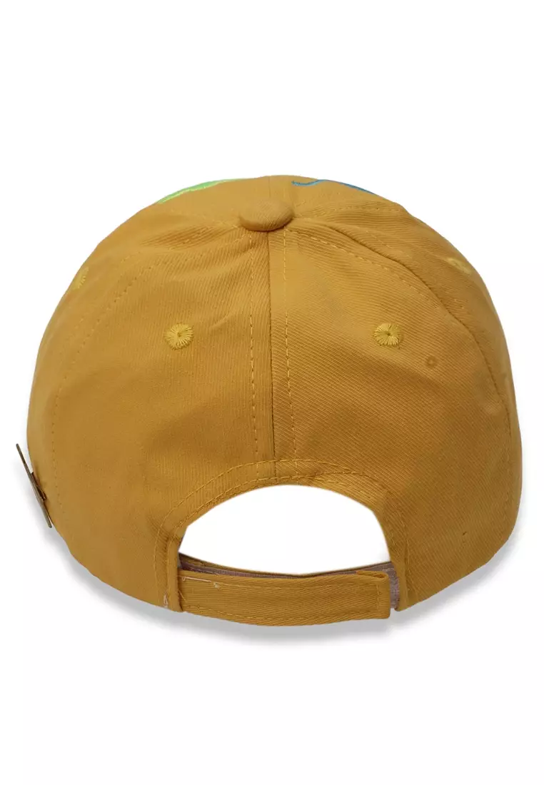 Javer Topi Anak Unisex Motif Dinosaurs Aksesoris Fashion Kid Baseball Caps Material Cotton ORIGINAL - Yellow