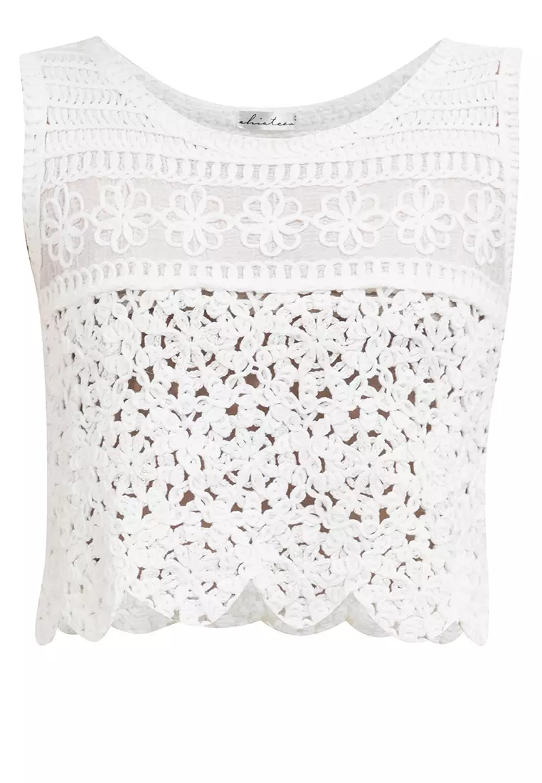 Cropped Crochet Top