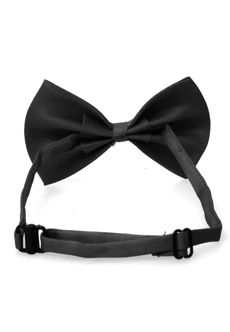 Rosarie Aksesoris Fashion Anak Pria Dasi Kupu-Kupu Tali Kecil Kid Bowties Material Polyester ORIGINAL - Black