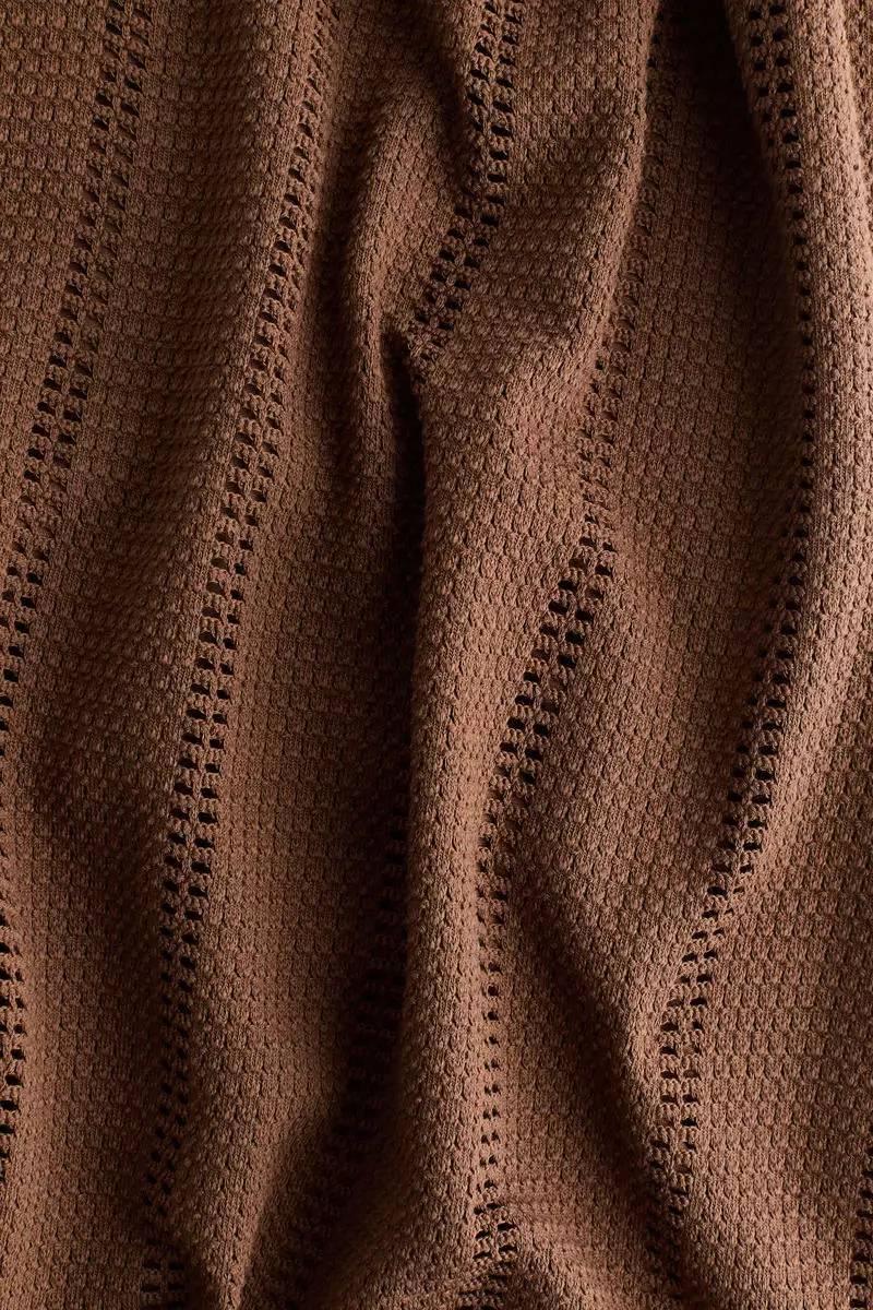 Textured-knit dress