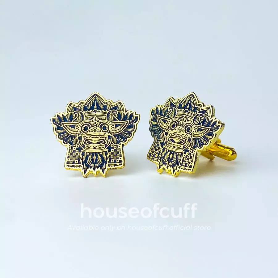 Houseofcuff cufflinks cufflink kancing manset indonesia wayang barong - Barong Bali