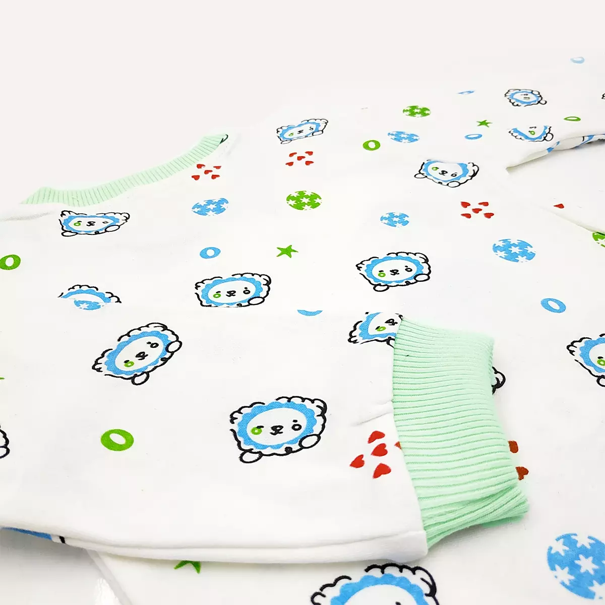 Wakakids Piyama Bayi Anak Laki Laki Baju Tidur Motif Rainbow 3203 Hijau