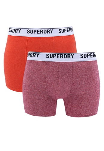 SUPERDRY red and orange Boxers Multi Double Packs - Original & Vintage 73C69USAA77A2AGS_1