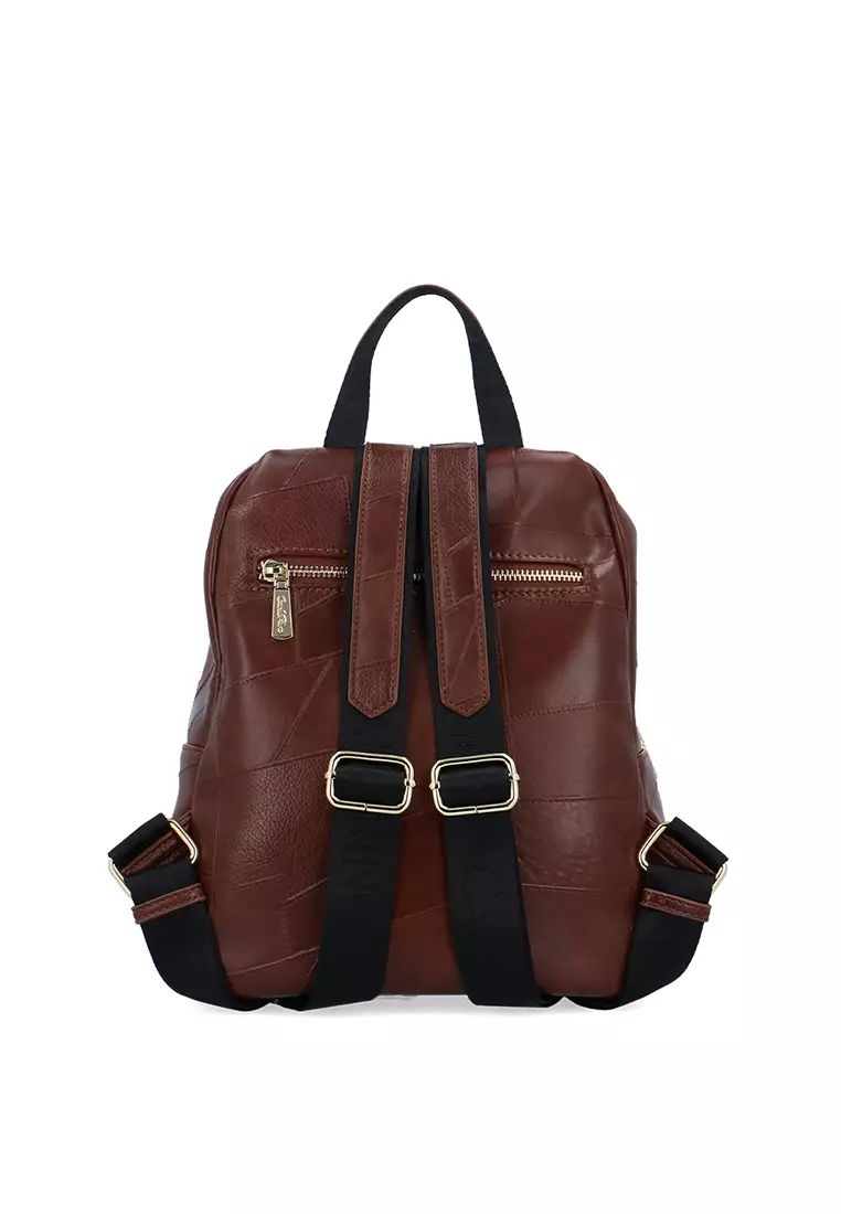 Buy Carlo Rino CR Ariella Sleek Flap Backpack - Dark Brown 2026 Online ...
