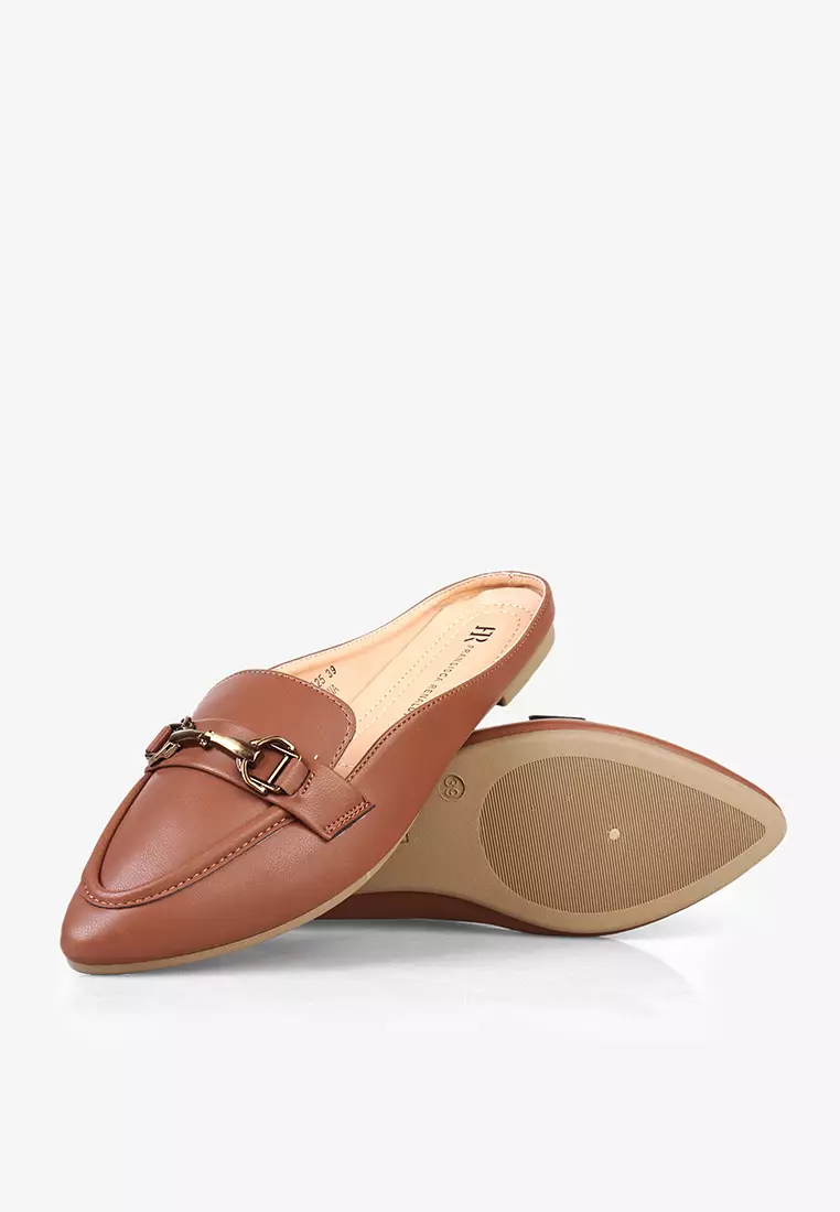 Sepatu Bustong Mules Wanita L.Retha Brown