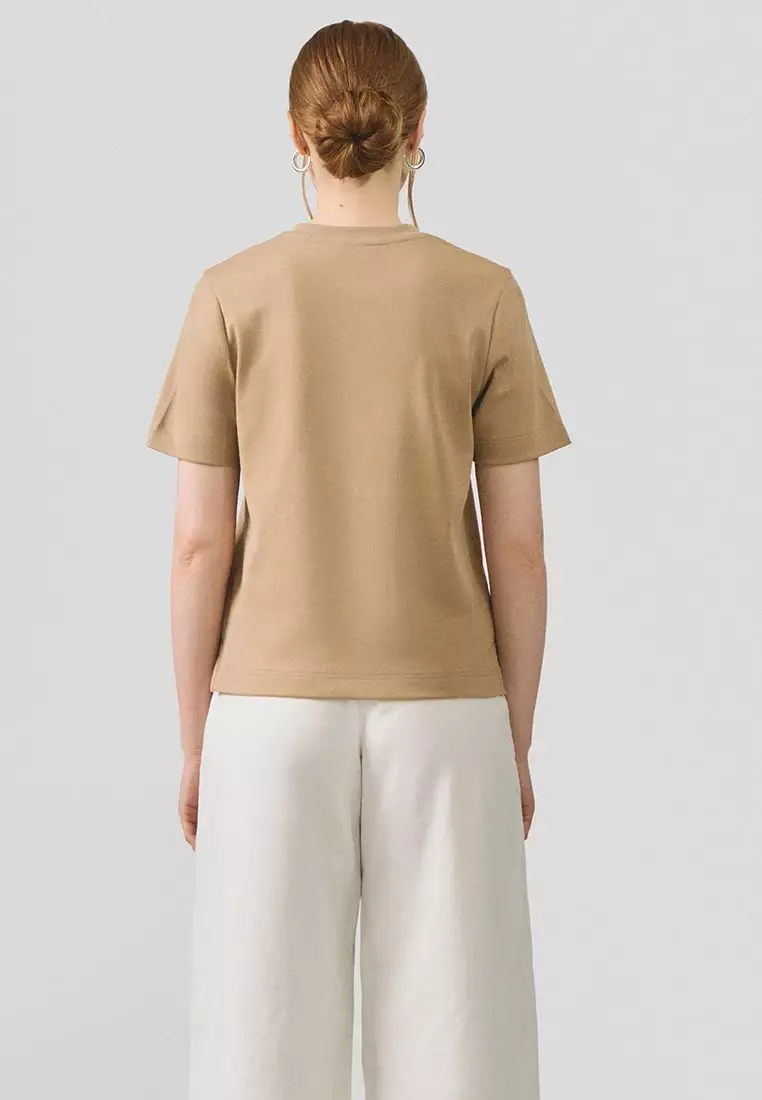 Interlock T-Shirt With Side Slit