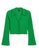 Monki green Textured Cropped Blouse E4B81AA1F7A940GS_4