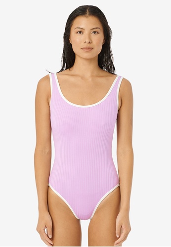 Rip Curl purple Premium Surf Cheeky Coverage One Piece Swimsuit 3F147USC4B4F46GS_1