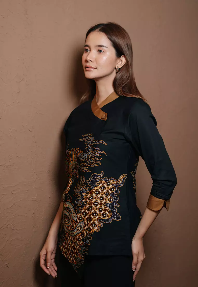 Hadinata Batik Wanita Superfine Blouse Desvita Dewandaru