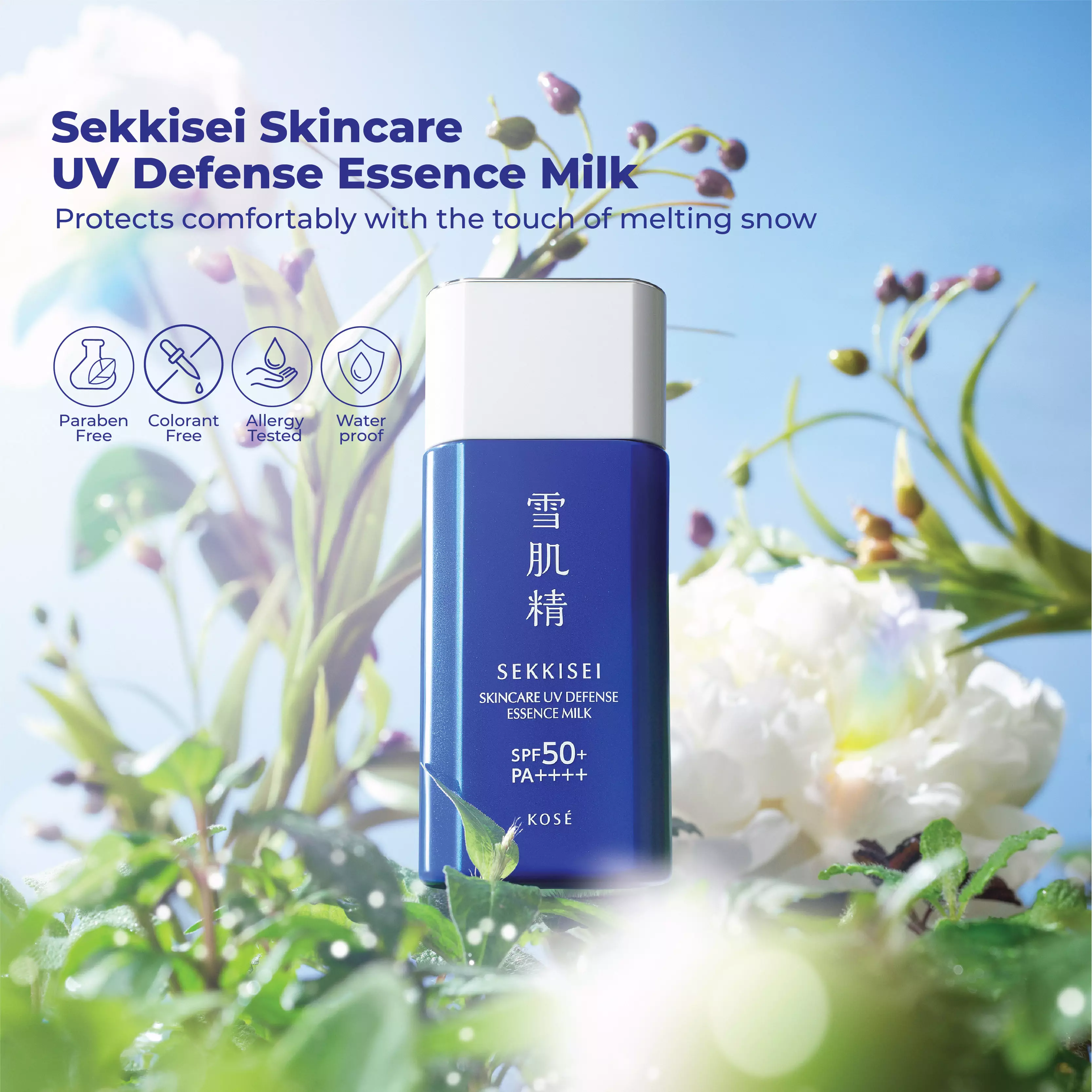 KOSE Sekkisei Skincare UV Defense Essence Milk SPF 50+ PA++++
