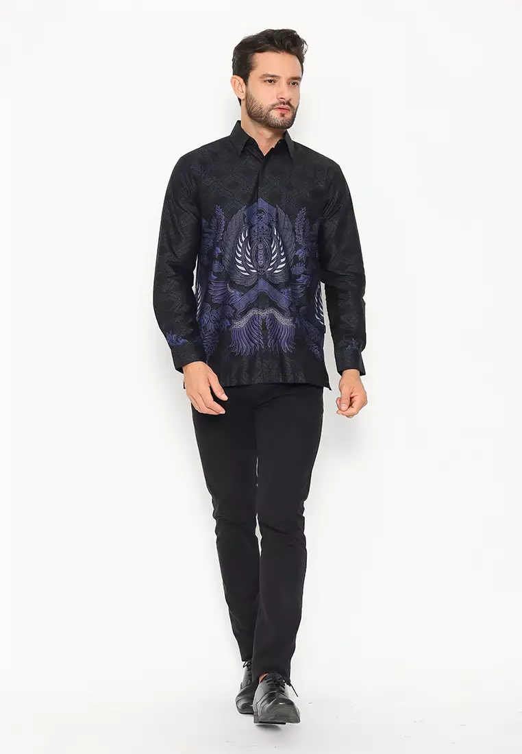 Hadinata Batik Pria Kemeja Panjang Furing Arjun Anika