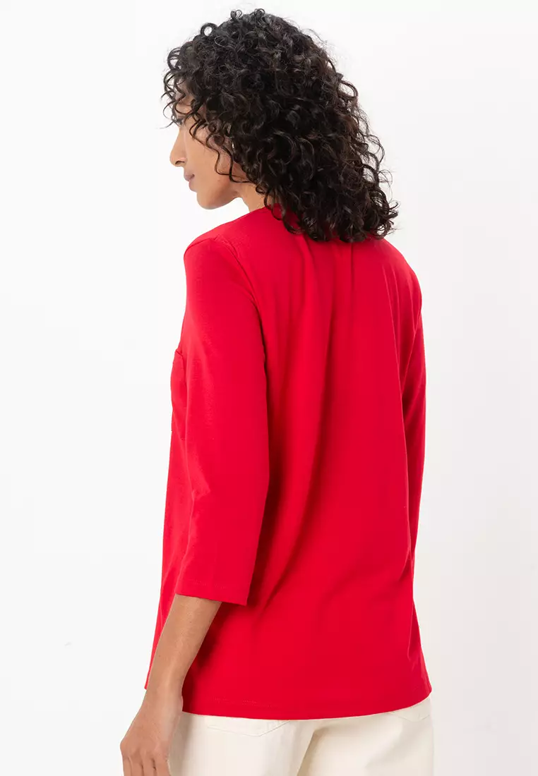 Dalila 3/4 V-Neck Top