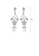 Glamorousky white Fashion and Elegant Flower Imitation Pearl Earrings with Cubic Zirconia 4F21EAC5340A0AGS_2