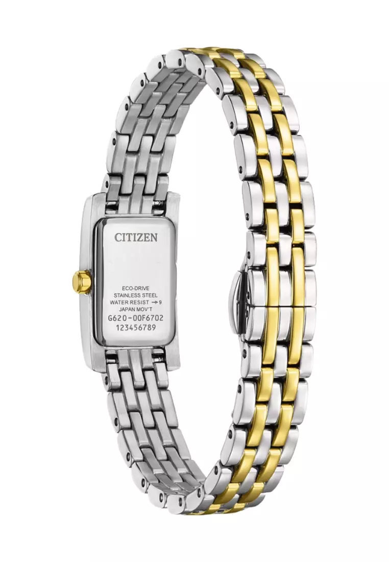 Citizen L Petite Palidoro Eco-Drive Mother of Pearl Dial Two-Tone Stainless Steel Band EG7114-53D