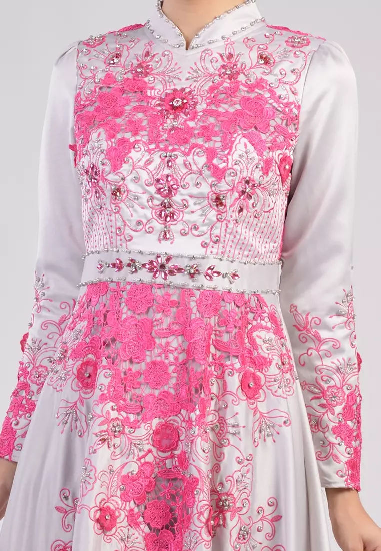 Bibiq Gamis Brokat Satin