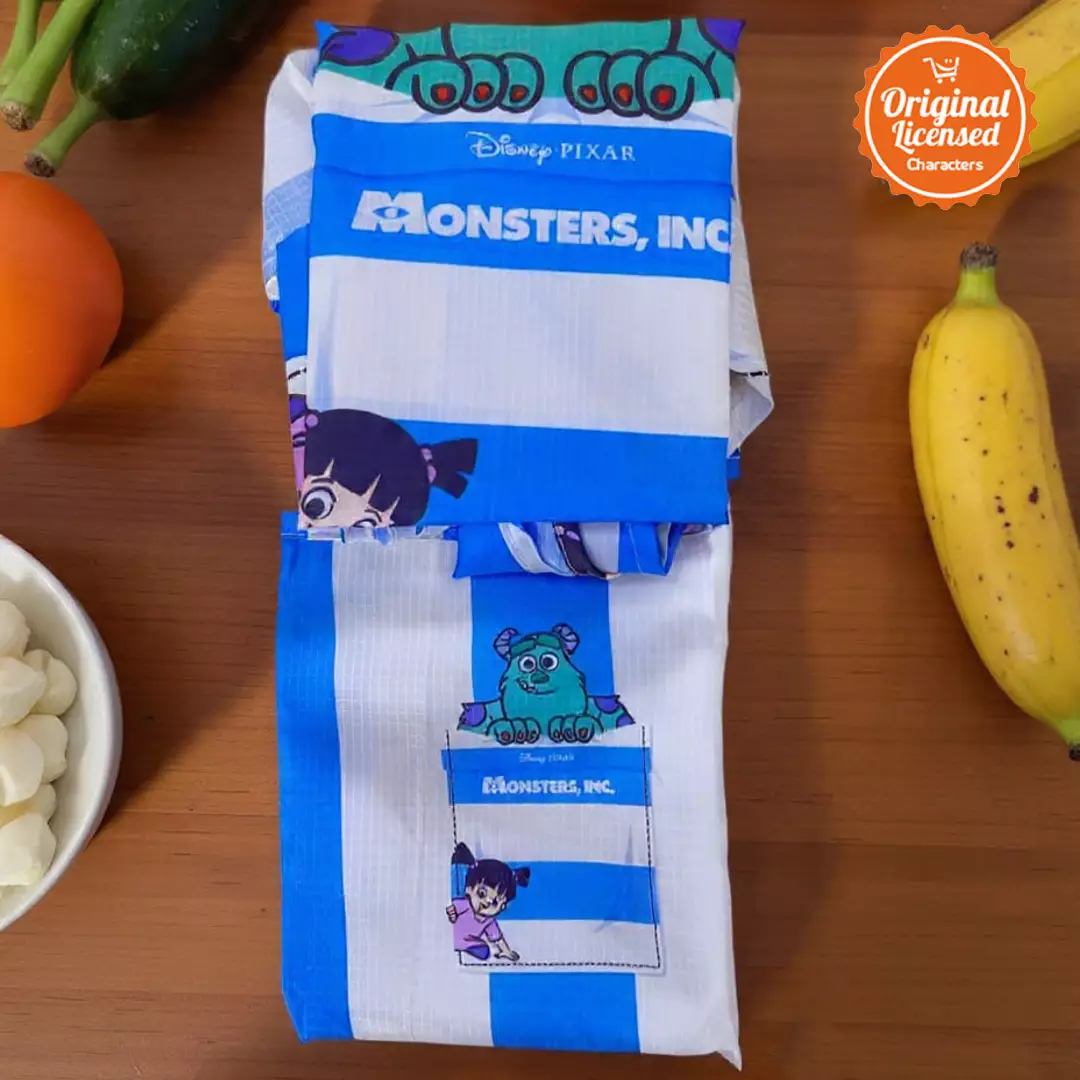 Tas Belanja Lipat Parasut Sully Monster Inc 45x39 cm – Tas Belanja Besar Ringan & Kuat
