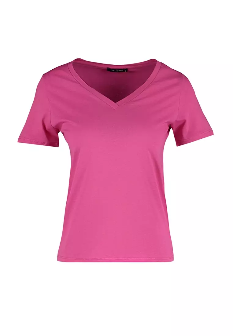 Cotton V-Neck T-Shirt