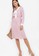 ZALORA WORK pink Contrast Collar Midi Dress 4472EAA3C93AA0GS_4