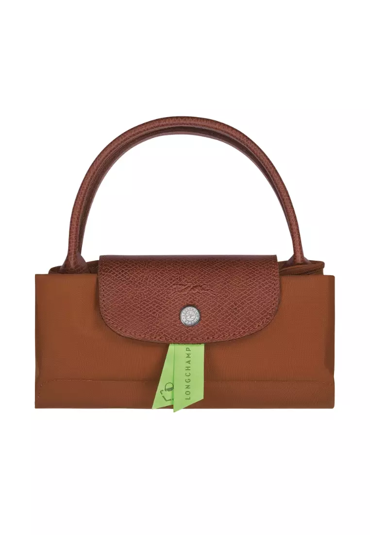 Longchamp Le Pliage Green S Handbag Cognac