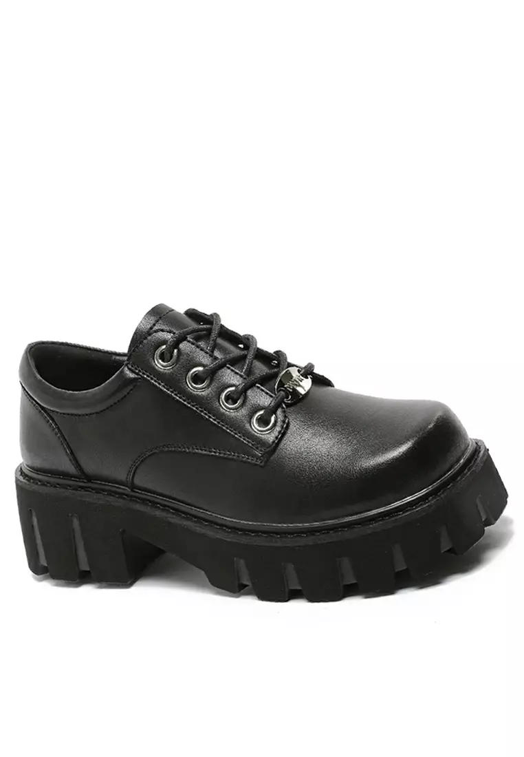 Platform leather shoes online
