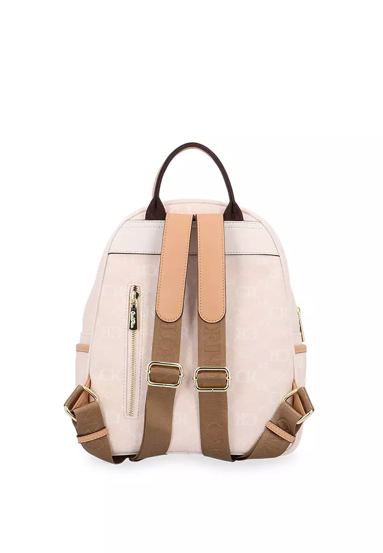 CR Monogram in Cream Backpack - Beige