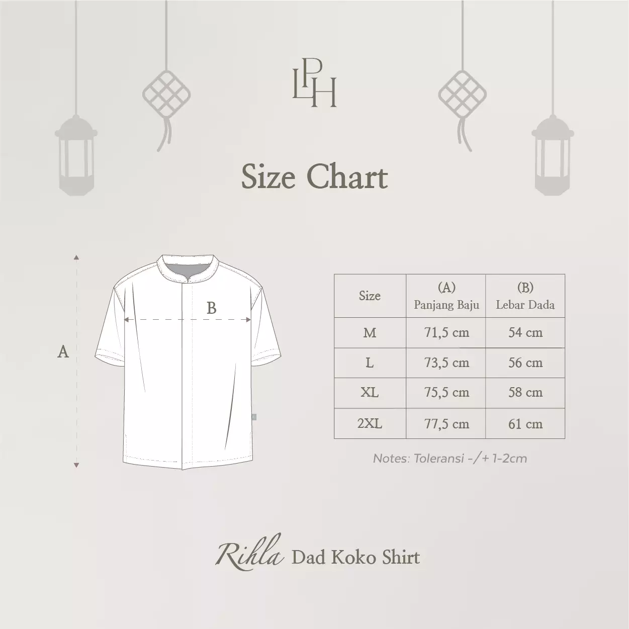 Little Palmerhaus - Baju Lebaran 2026 - Rihla Dad Koko Shirt (Baju Koko Pria Dewasa) Green