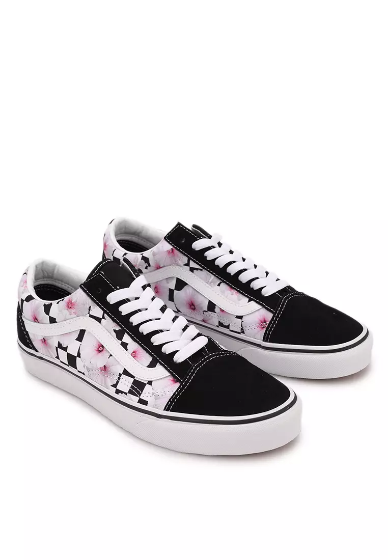 Old Skool Hibiscus Check Sneakers