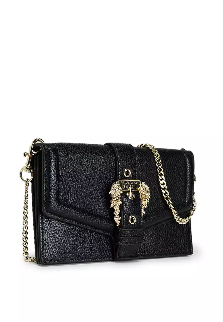 人気【Versace Jeans】Couture 01 バックル バケット ショルダー VERSACE JEANS COUTURE Couture 01 Baroque Buckle Crossbody