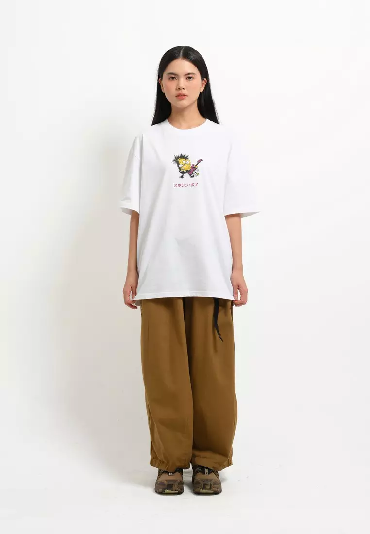 3Second SpongeBob Unisex T-Shirt Short Sleeve Relaxed Fit Cotton Tom Kenny 310125