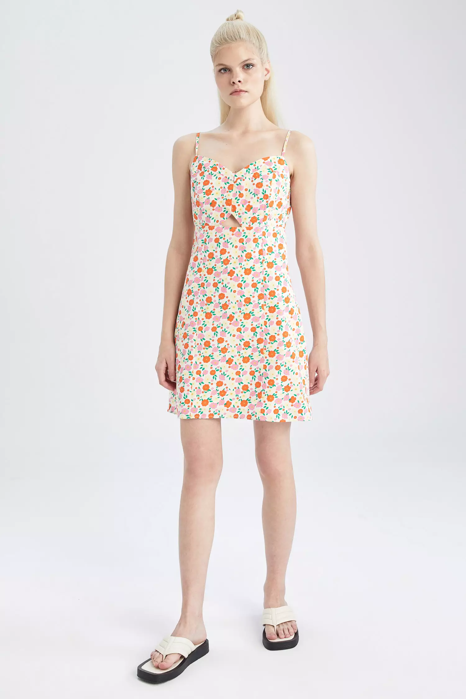 White strappy summer clearance dress
