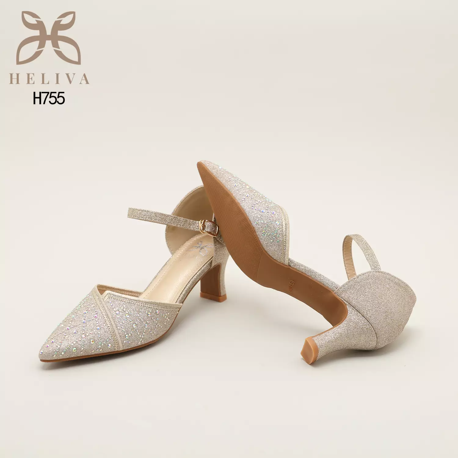 Heliva Sherly Women High Heels Glitter Jewel Accesories