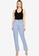 MISSGUIDED blue Lace Up Side Detail Straight Leg Jeans 4C17AAAE91FA01GS_4
