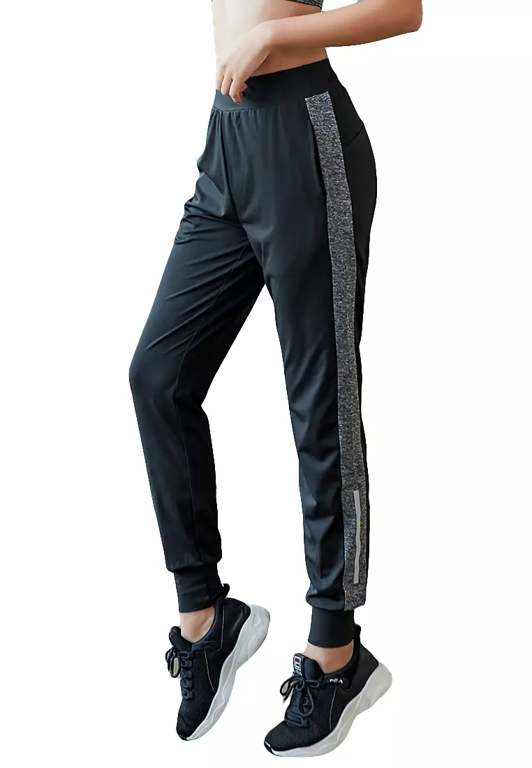 Buy YG Fitness Quick-Drying Running Fitness Yoga Dance Pants in black,grey  2024 Online