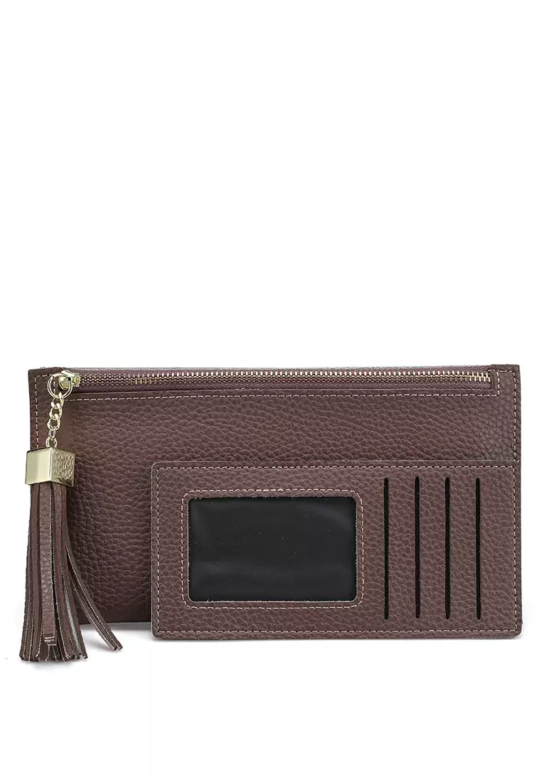 Pebbled Pouch With Card Holder