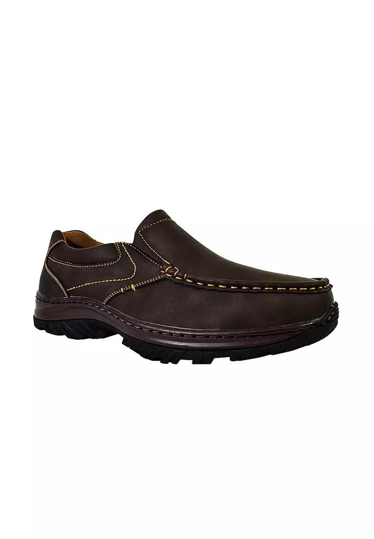 Men's Formal Slip On Shoes MX 25395 Dark Brown C57