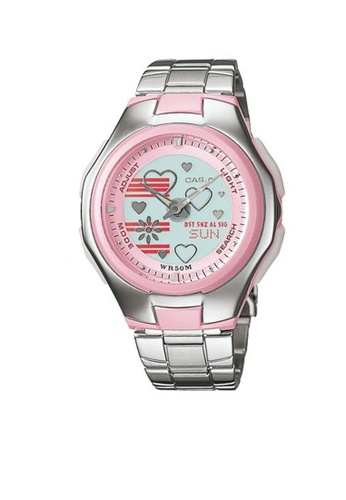 pink casio watch