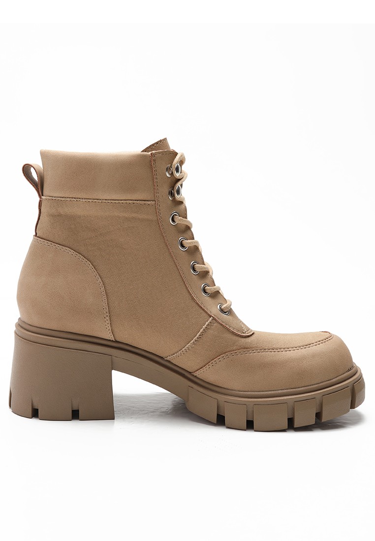 Knitted Stitched PU Martin Boots WTY2030-6
