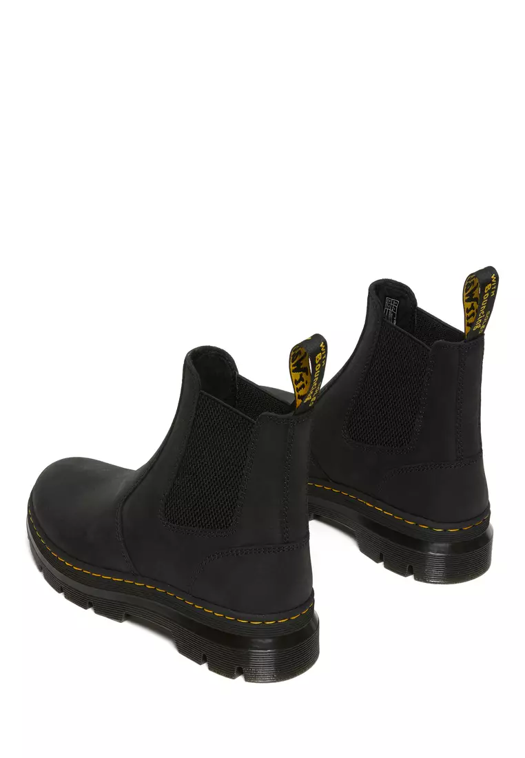 Embury Leather Casual Chelsea Black Boots Men