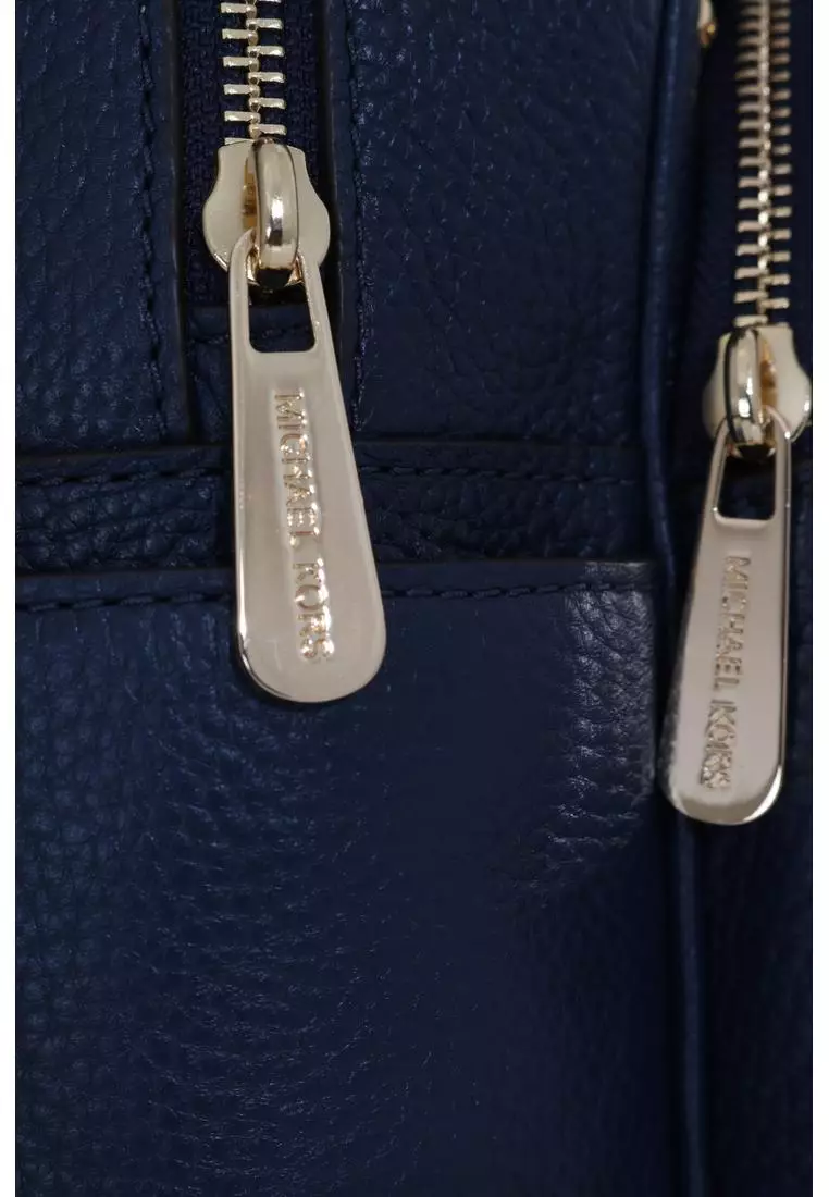 網上選購 Michael Kors Michael Kors Navy Blue ABBEY Leather Backpack Bag