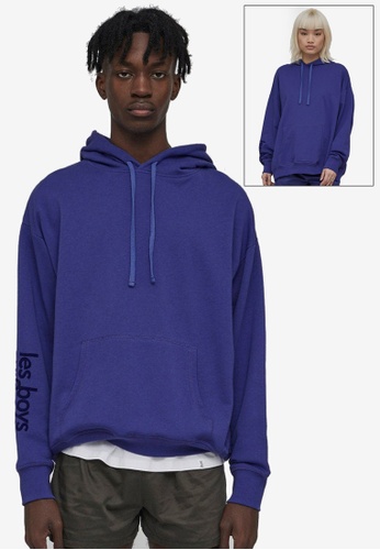 Les Girls Les Boys blue Loopback Sweats Loopback Oversized Hoodie 0D607AABF510FEGS_1
